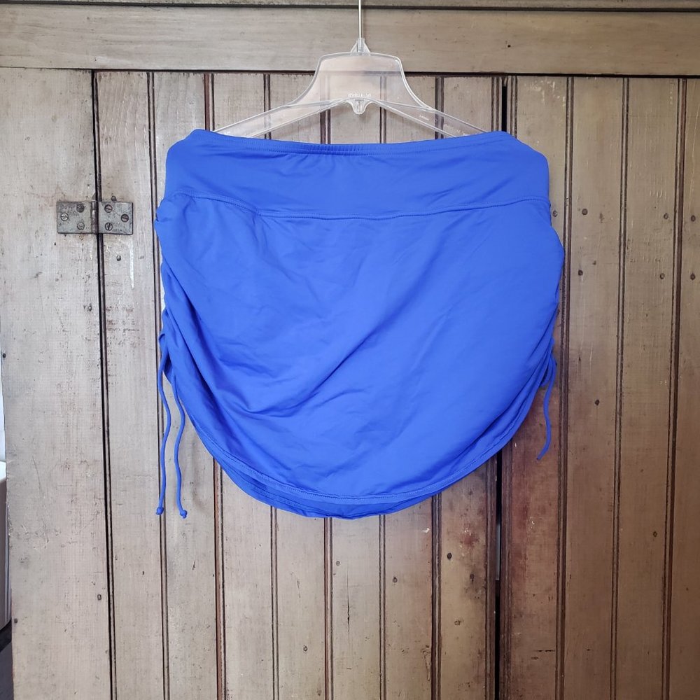 EUC, Land’s End Plus, 22W, Swim Skirt, Electric Blue